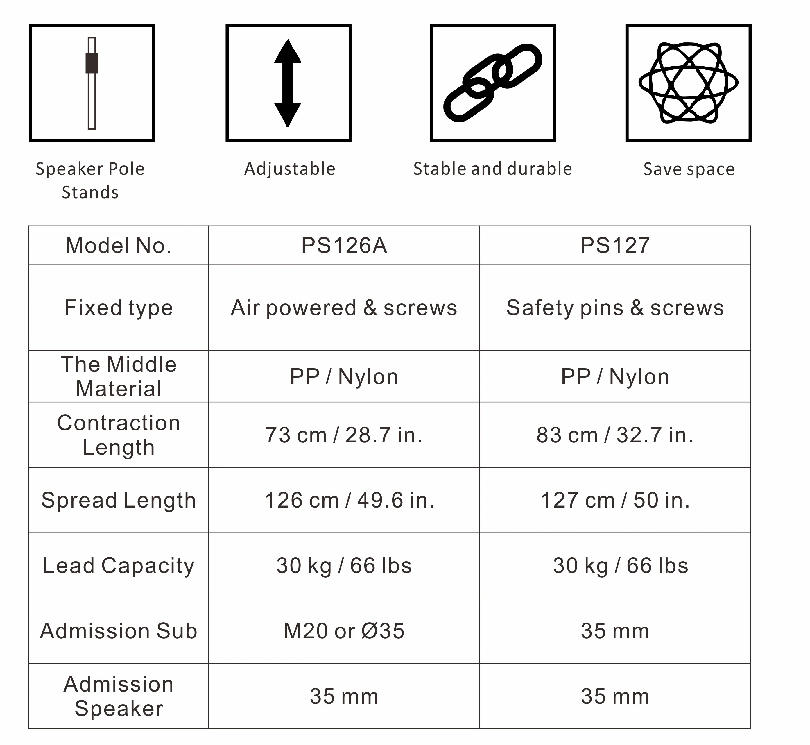 studio monitor stands, adjustable height speaker stand, Speaker Stands, Accessories, Speaker Stands