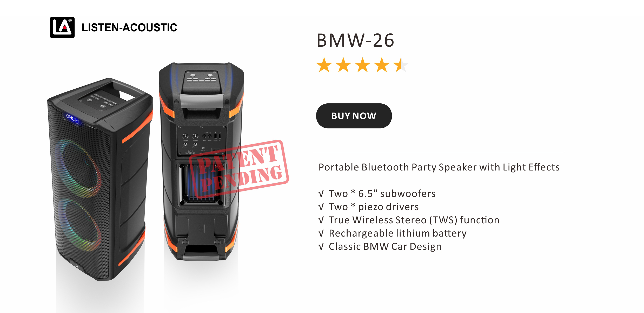 Party Speaker with Lights,bluetooth portable mini speaker,bluetooth portable speaker