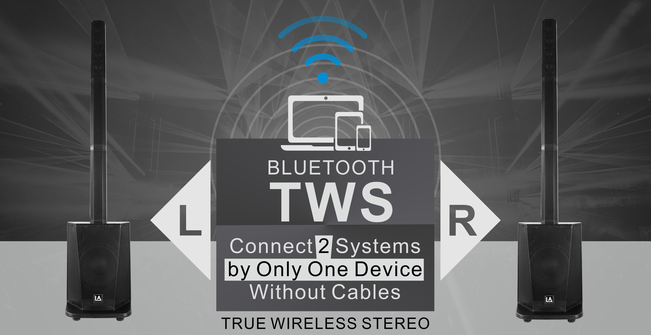 bluetooth speakers, speaker, portable pa system, column array speakers, dj speakers, column array pa system, Combination Systems EC Series, Column Speakers EC-10 Series, professional loudspeaker