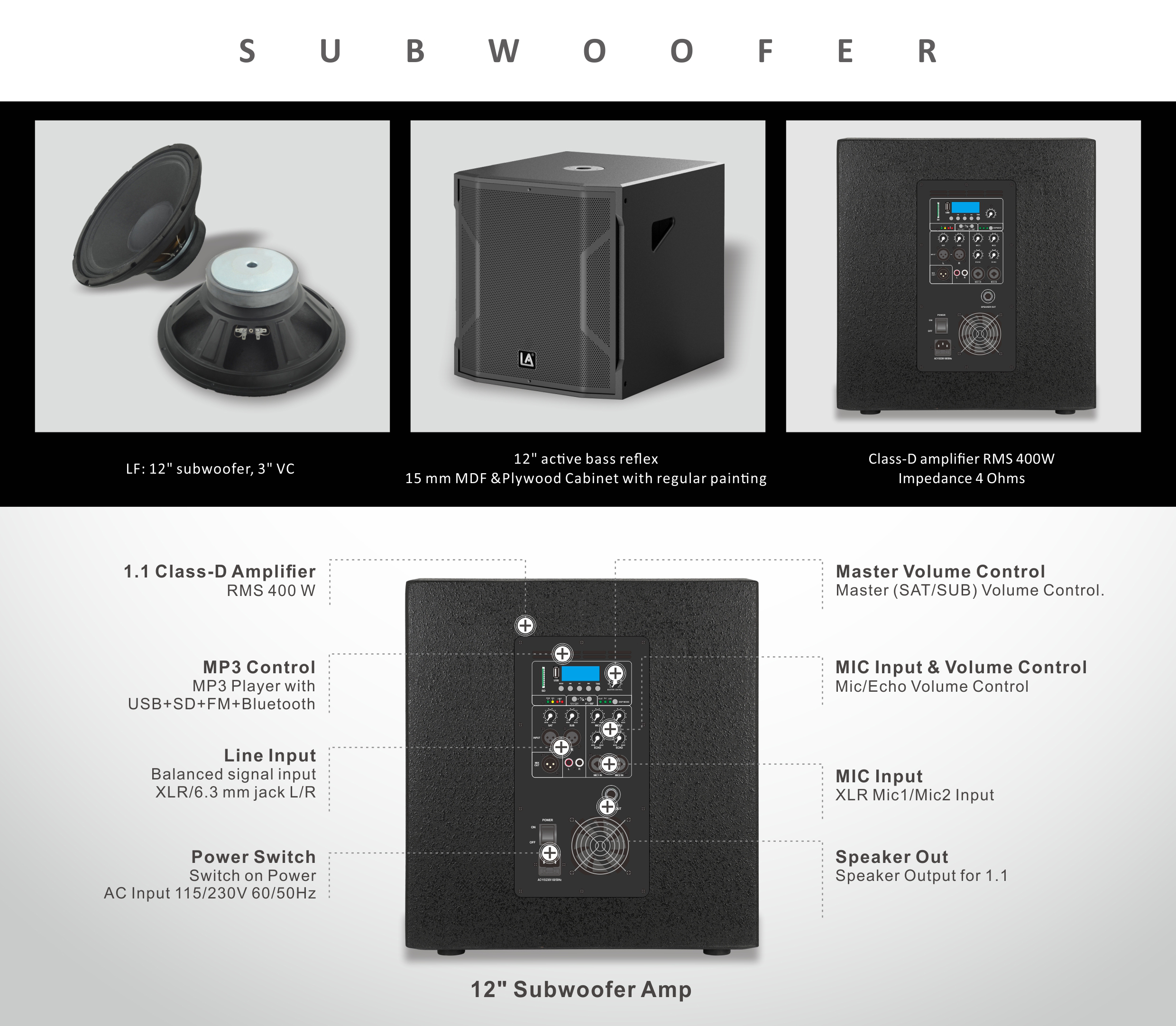 Compact Line Array Systems, compact line array system, array compact, ultra compact, array line, Line Array GWS Series, Mini Line Array GWS-041