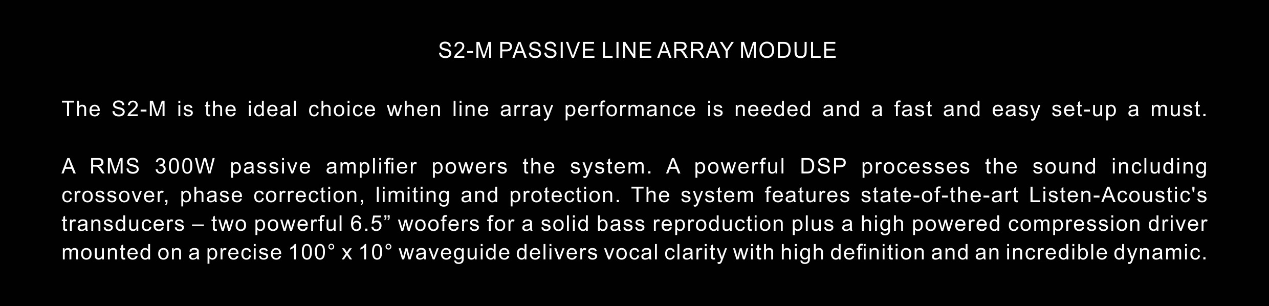 Active Speakers, active line array loudspeaker, active line array, active line array speaker, s2 md active line array module