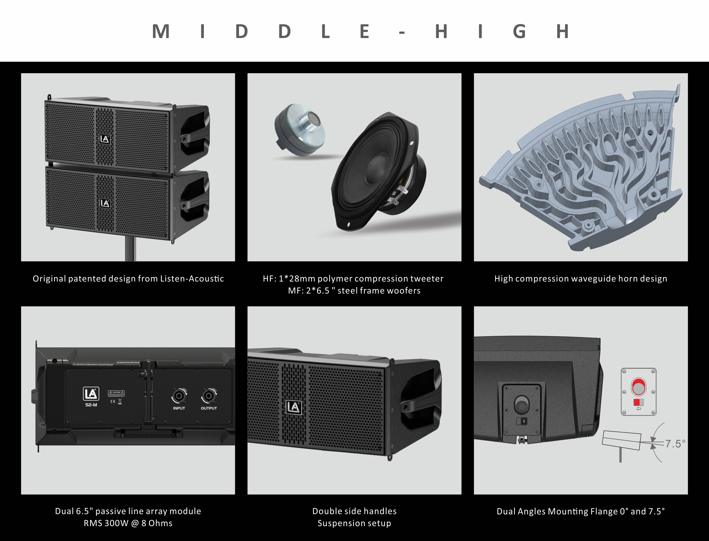 Active Speakers, active line array loudspeaker, active line array, active line array speaker, s2 md active line array module