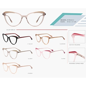 high quality new model custom logo acetate optical frame