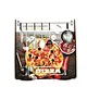 black pizza box