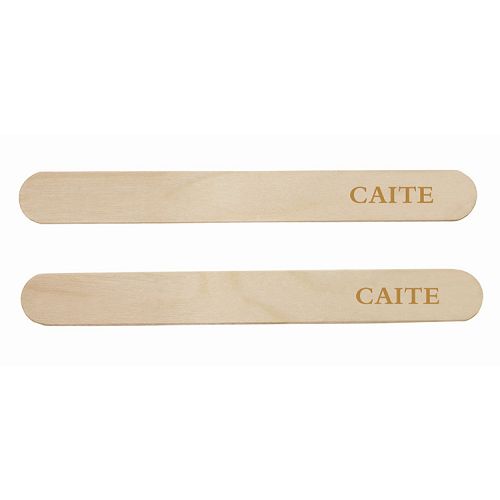 Wooden tongue depressors with hot stamping