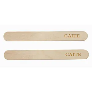 Wooden tongue depressors with hot stamping