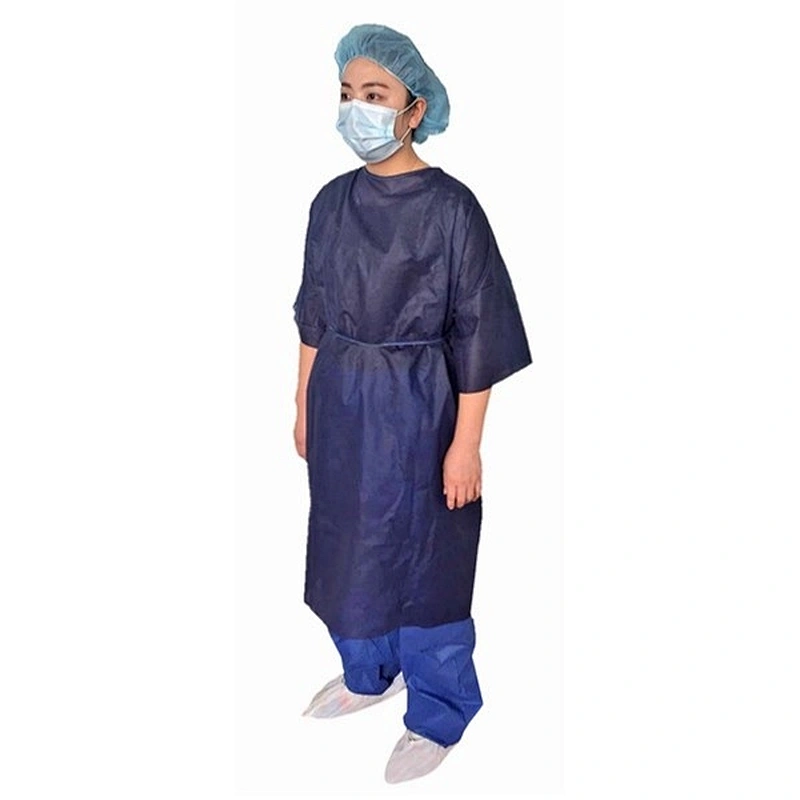 Non Woven Patient Gown With Short Sleeves  ​​​​​​​