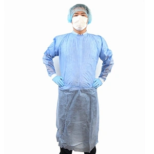 PP Laminated PE Isolation Gown