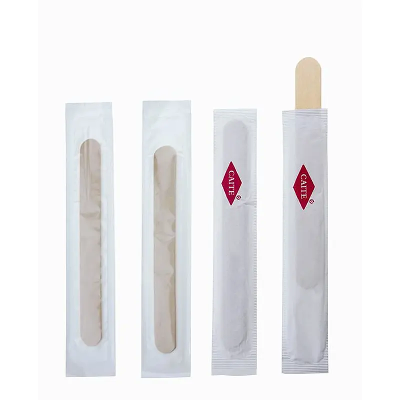 Wooden medical disposable tongue spatula