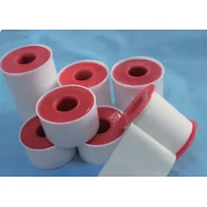 Zinc oxide plaster with plastic spool and cover