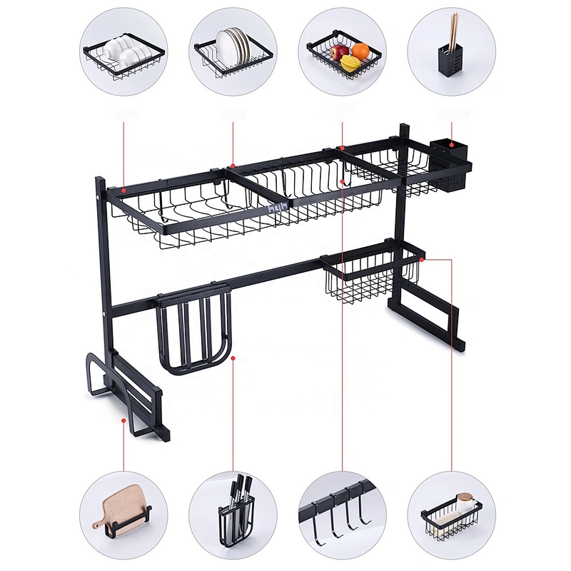 Hot Selling Aluminium storage rack wall mounted knife holder kitchen Kitchen Wall Mounted Dish Rack