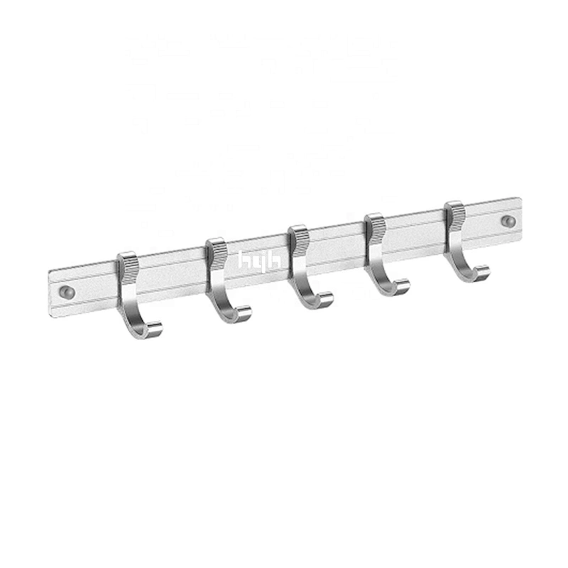 Hot trend product Aluminium Wire Drawing Process Bathroom Hardware Pendant Set brushed Gold 5 Piece Combination Set