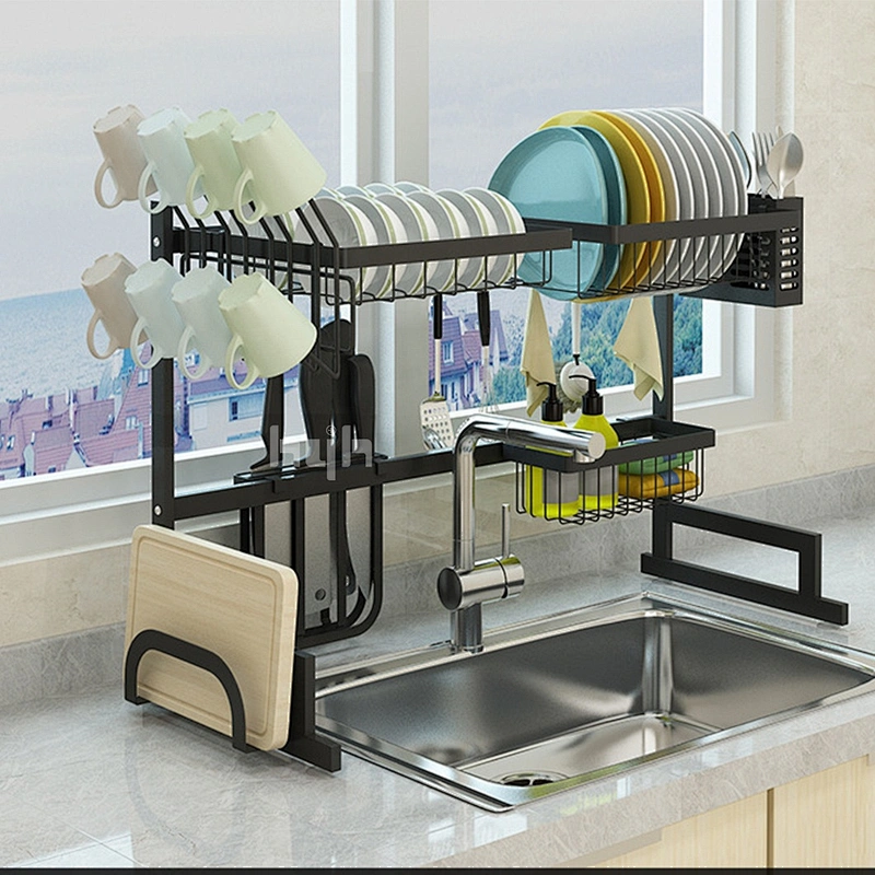 Multi-function Wall Mounted Shelf Hanging aluminium wall storage kitchen rack  storage spice rack