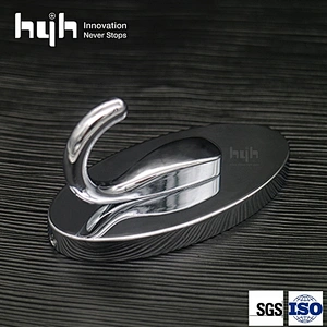 Popular Hot Sale Simple Zinc Alloy Wall Bathroom Coat Hooks