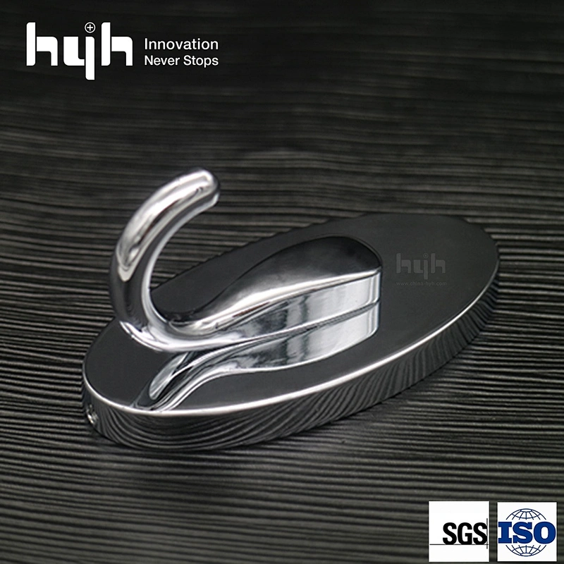 Popular Hot Sale Simple Zinc Alloy Wall Bathroom Coat Hooks