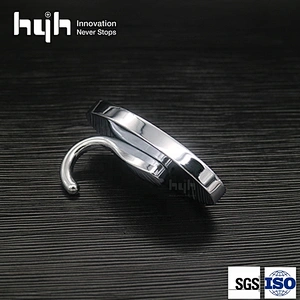 Popular Hot Sale Simple Zinc Alloy Wall Bathroom Coat Hooks
