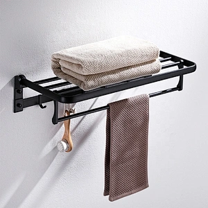 Aluminium Bathroom Accessories Black Modern Washroom Pendant Set