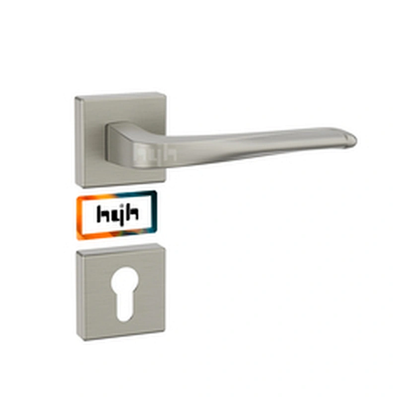 Guangdong-hyh Modern Stylish Design Zinc Security Quality Wooden Interior Door Handle Front Door Handles Wholesale For Door