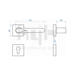 Guangdong-hyh  Good Quality New Style One Piece Rosette Wooden Door