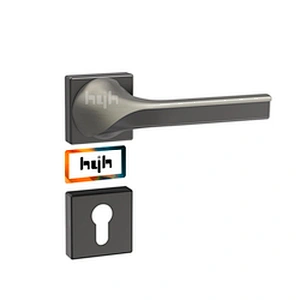 Guangdong-hyh Hardware Wooden Modern Interior  Door Handle black door handle