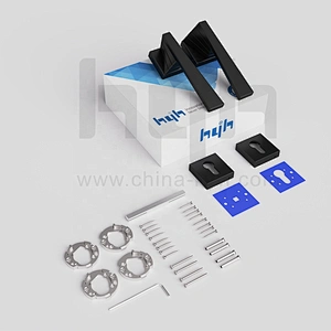 hyh New Zinc Alloy Leverset Industrial Door Handles For Exit Door Outside Exterior Door