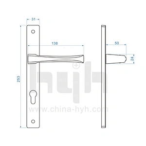 Guangdong-hyh hardware Excellent Quality Lever Hyh Origin Top Door Handle