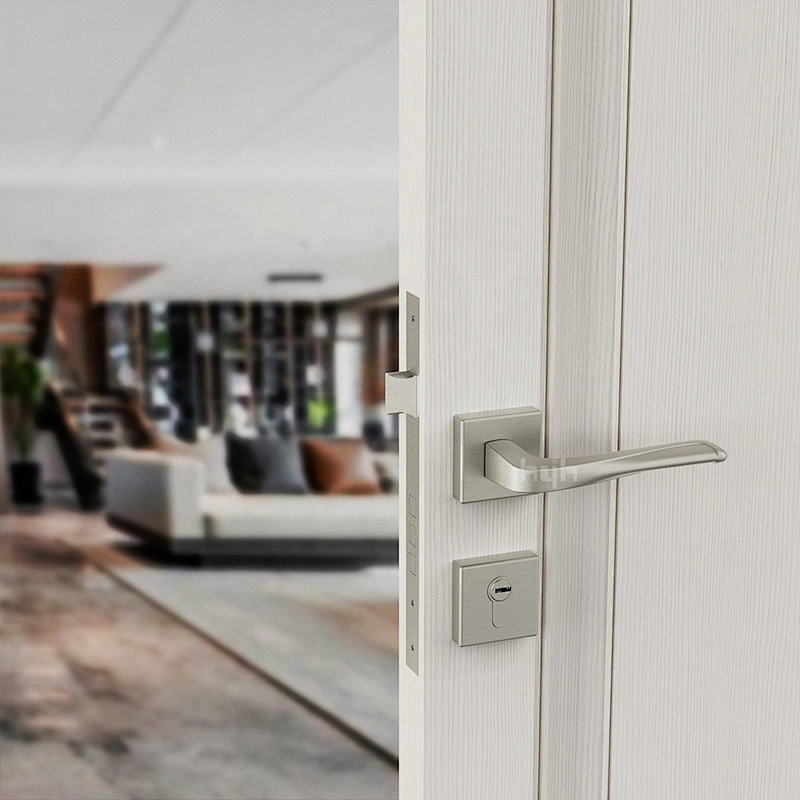 Guangdong-hyh Modern Stylish Design Zinc Security Quality Wooden Interior Door Handle Front Door Handles Wholesale For Door