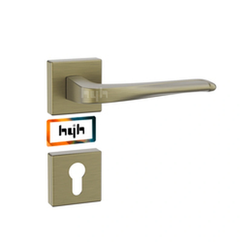 Guangdong-hyh Modern Stylish Design Zinc Security Quality Wooden Interior Door Handle Front Door Handles Wholesale For Door