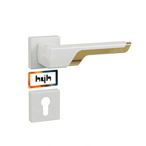 hyh Rose Gold Internal Round Door Handle/ Lock Front Door Handle Lock Set Luxury Matt Black Door Handle With Lock