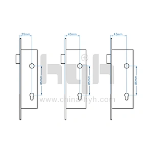 Electric Fingerprint Smart Tuya App Digital Small Glass Sliding Door Lock