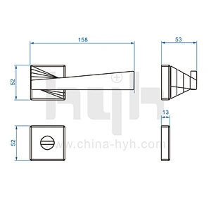 European style Top Quality Luxury Zinc Alloy Room Door Lock