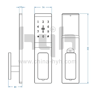 hyh smart door lock with TTLock app control