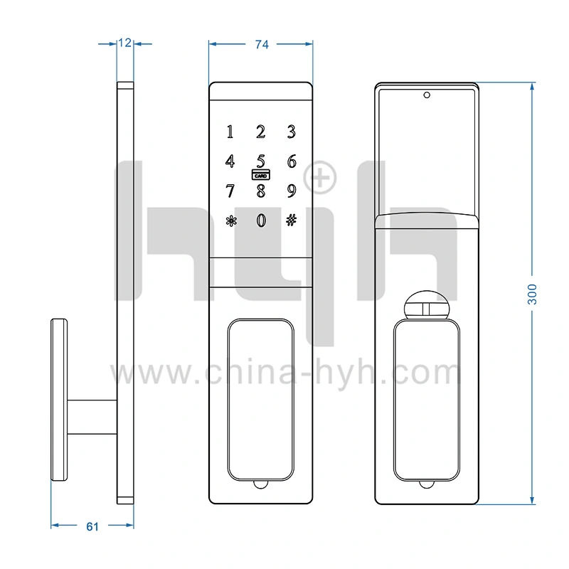 hyh smart door lock with TTLock app control
