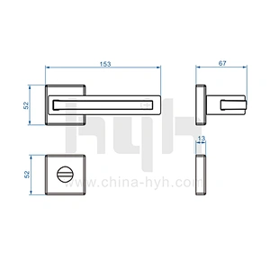 Durable High Quality Mortise Zinc Door Lock For Apartment From China hyh Factory