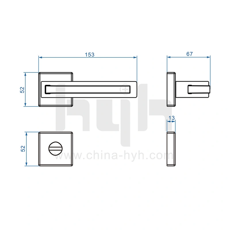 Durable High Quality Mortise Zinc Door Lock For Apartment From China hyh Factory