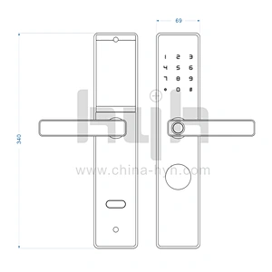 hyh Fingerprint Door Lock for Front Door
