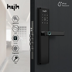 hyh zinc alloy smart door lock with Tuya access