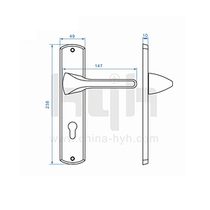 hyh Elegant European Interior Door handle