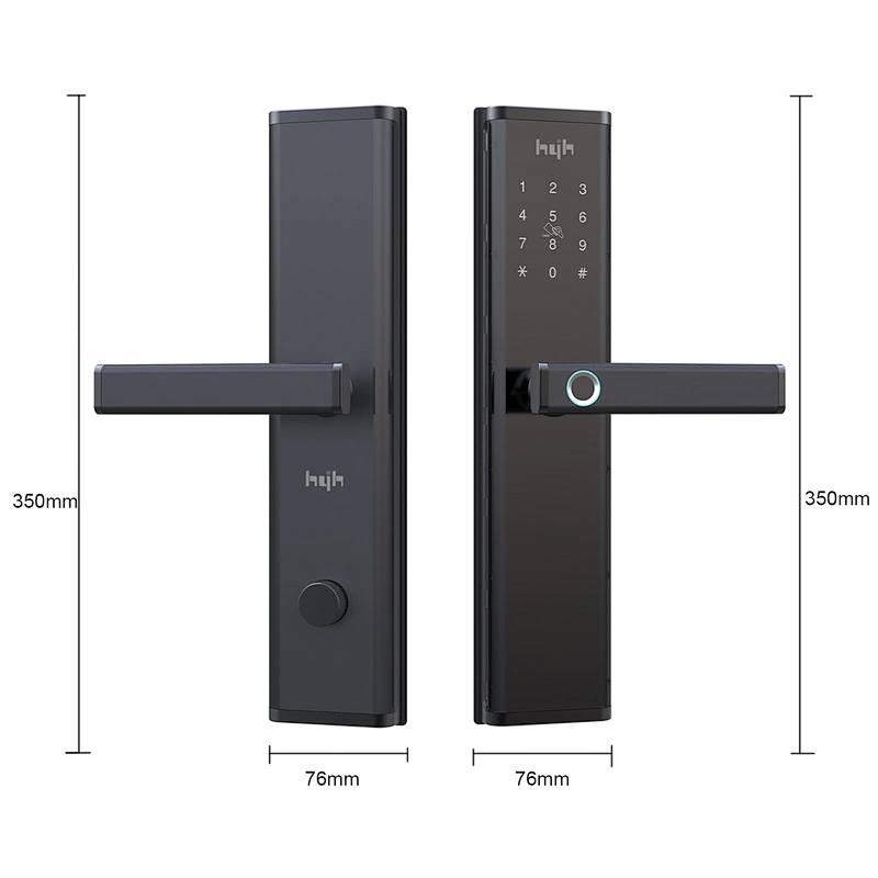hyh zinc alloy smart door lock with Tuya access