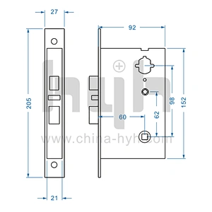 hyh hotel smart door lock with card access