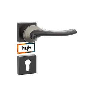 hyh Wooden Internal Lever Bathroom Gold Lock Door Handle With Handle