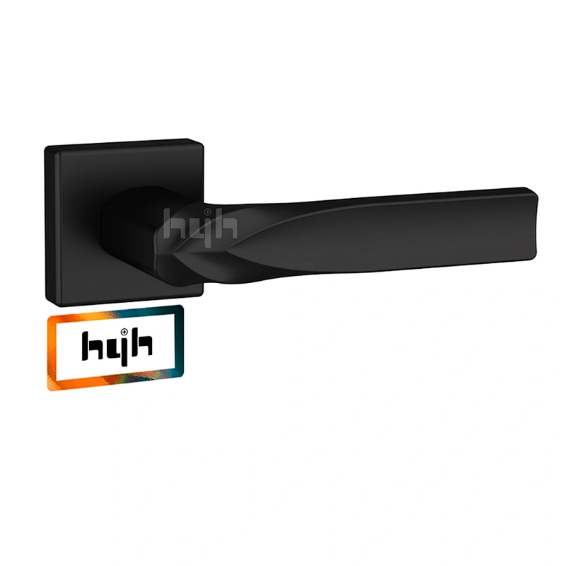 Key Handel Handle Interior Black Zinc Alloy Mold Door Lock Door Entrance Bathroom Door Lock