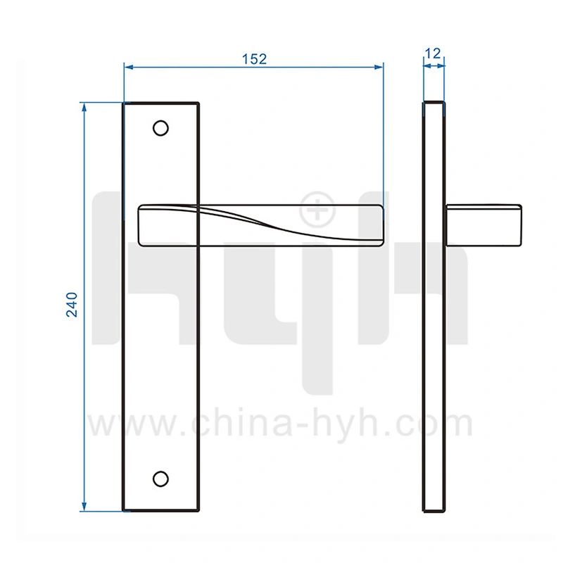 hyh Design Zinc Alloy Commercial Door Mortise Lock