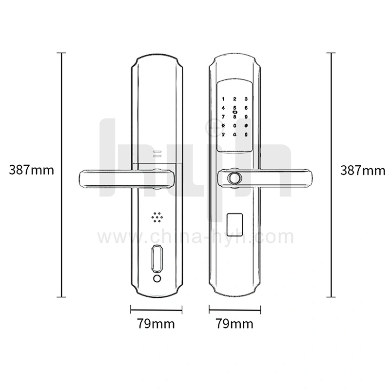 hyh TTLock app control smart door lock