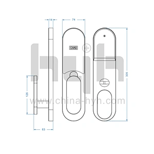 hyh Electronic Smart Rfid Hotel Room Card Door Lock Work With Hotel System