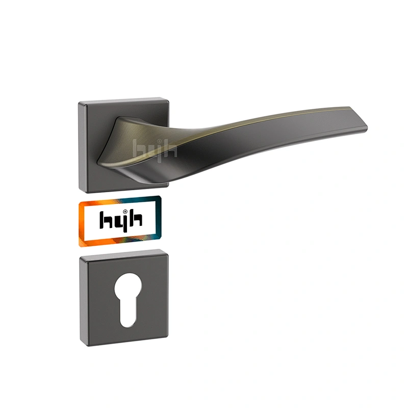 hyh Zinc Alloy Modern Style Outside Golden Door Handle For Door
