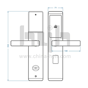 hyh Hotel Key Card Security Door Lock