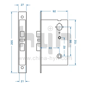 hyh digital password unlock door lock for hotel