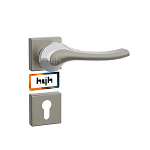 hyh Wooden Internal Lever Bathroom Gold Lock Door Handle With Handle