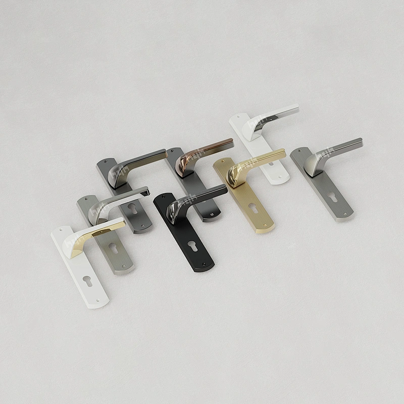 Handle Luxury Security Gold System Bathroom Manufacture Door Lock For Hotel
